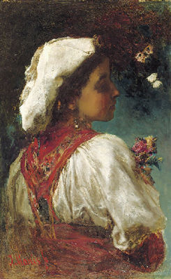 Italienne: flowers and butterflies by Jacob Hendricus (Jacobus) Maris - Auction record, sale price, and art valuation. Compare with similar artists and explore comparable artworks.