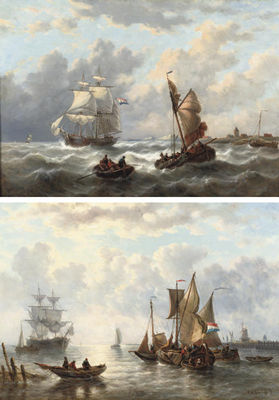 On calm water; and On a choppy sea