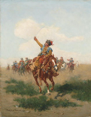 Cossacks on horseback