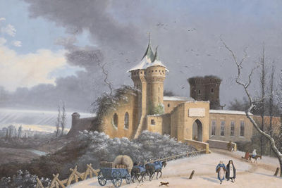 A view of the city gate of Boles near Florence