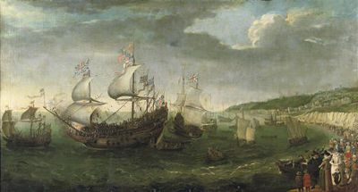 The Embarkation of the Elector Palatine in the 'Prince Royal at Dover, 25 April 1613 by Adam Willaerts - Auction record, sale price, and art valuation. Compare with similar artists and explore comparable artworks.