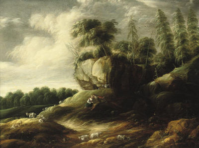 A wooded rocky landscape with a couple tending sheep by Gillis Peeters - Auction record, sale price, and art valuation. Compare with similar artists and explore comparable artworks.