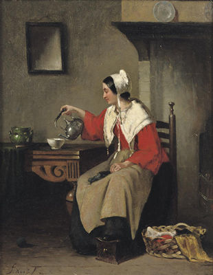 Pouring tea