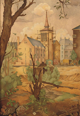 Stadsrand - Rivierenlaan hoek Dintelstraat, Amsterdam