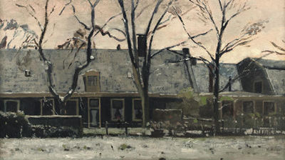 Huizen in de sneeuw, Overveen by Otto Kat - Auction record, sale price, and art valuation. Compare with similar artists and explore comparable artworks.