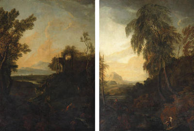 Sample artwork by Christian Hilfgott Brand (1695 - 1756), known for landscape painting - View similar artists and auction records