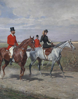 A hunting party with Emperor Franz Josef and Sissi