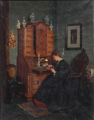 Portrait of Hans Canon: Self-portrait of the artist