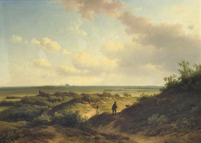 In the sunlit dunes, Haarlem beyond