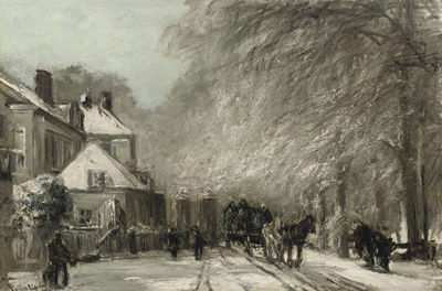 Sample artwork by Louis Franciscus Hendrik Apol (1850 - 1936), known for winter landscape painting - View similar artists and auction records