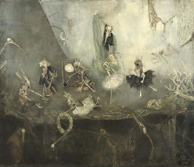 Sample artwork by Maria Elisabeth Georgina Ansingh (1875 - 1959), known for portraits, still lifes, and imaginative doll compositions marked by atmospheric light and narrative symbolism - View similar artists and auction records