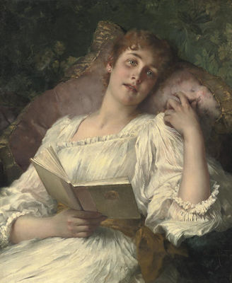 Day-dreaming by Conrad Kiesel - Auction record, sale price, and art valuation. Compare with similar artists and explore comparable artworks.