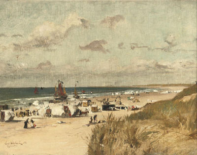 Sample artwork by Ernst Wilhelm Hildebrand (1833 - 1924), known for portrait, figure, genre religious scene and marine painting, teaching - View similar artists and auction records