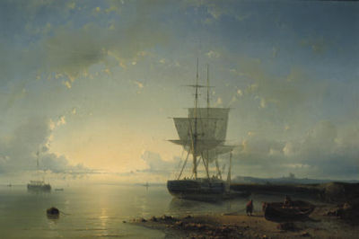 Sunset over a calm by Abraham Hulk I - Auction record, sale price, and art valuation. Compare with similar artists and explore comparable artworks.