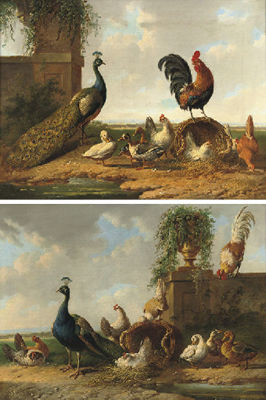 Sample artwork by Albertus Verhoesen (1806 - 1881), known for barnyard animals, landscape painting - View similar artists and auction records