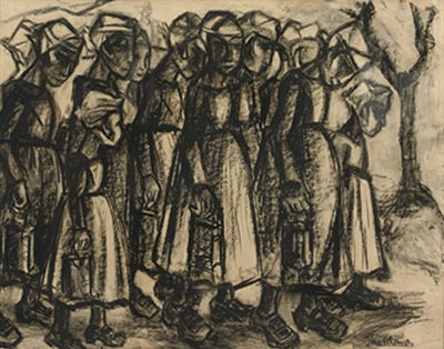 Going to church, Staphorst by Stien Eelsingh - Auction record, sale price, and art valuation. Compare with similar artists and explore comparable artworks.
