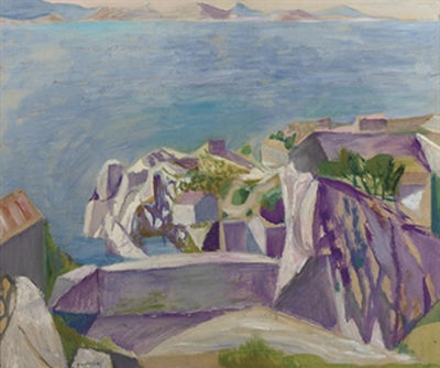 Mediterranean coastal scene