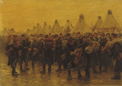 The Belgian infantry in camp Zeist