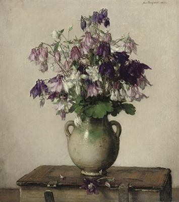 Pink, purple and white columbines