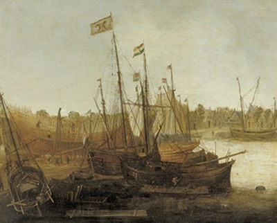 Sample artwork by Abraham De Verwer (1585 - 1650), known for marine painting - View similar artists and auction records