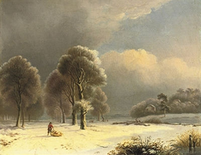 On a snow-covered path