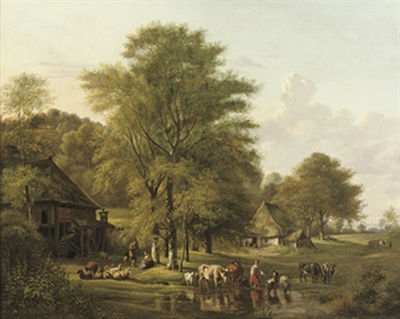 Summer idylle by Jan van Ravenzwaay - Auction record, sale price, and art valuation. Compare with similar artists and explore comparable artworks.