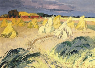 Sample artwork by Jannes Vries (1901 - 1986), known for landscape paintings - View similar artists and auction records