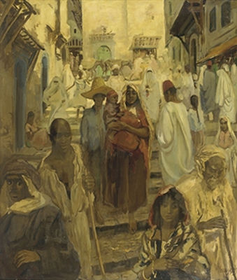 Kasba Algiers by Gerhard Grauss - Auction record, sale price, and art valuation. Compare with similar artists and explore comparable artworks.