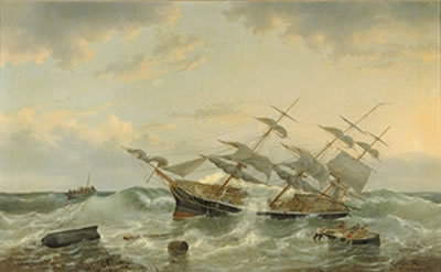 The three-master 'Constant' off the coast of New Guinea by Egidius Linnig - Auction record, sale price, and art valuation. Compare with similar artists and explore comparable artworks.