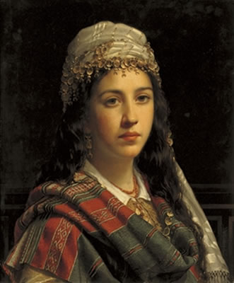 An elegant gypsy by Jan Frederik Pieter Portielje - Auction record, sale price, and art valuation. Compare with similar artists and explore comparable artworks.
