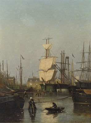 Oosterpark, Amsterdam: shipping in Amsterdam harbour
