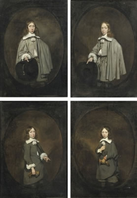 Portrait of Jan Craeyvanger; Portrait of Willem Craeyvanger; Portrait of Reijnder Craeyvanger ; Portrait of Engel Craeyvanger (4)