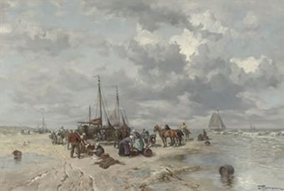 Sorting the day's catch