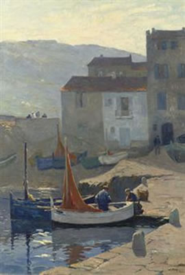 Kleine Visserhaven: fishermen in the harbour of St. Tropez by Willem Alexander Knip - Auction record, sale price, and art valuation. Compare with similar artists and explore comparable artworks.