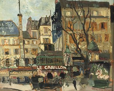 A street scene in Paris by Germ Jong - Auction record, sale price, and art valuation. Compare with similar artists and explore comparable artworks.