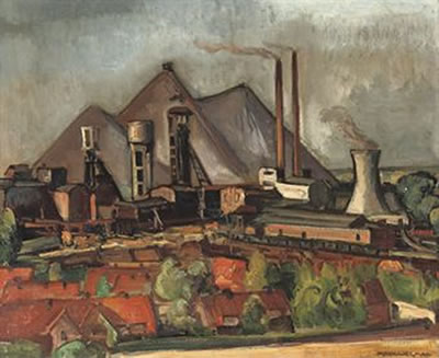 Staatsmijn Wilhelmina, Schaesberg, Zuid-Limburg by Matthieu Wiegman - Auction record, sale price, and art valuation. Compare with similar artists and explore comparable artworks.