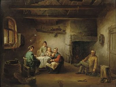 Blowing bubbles in an interior