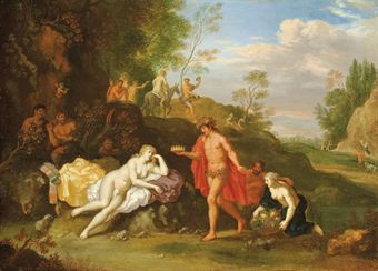 Bacchus and Ceres by Daniel Vertangen - Auction record, sale price, and art valuation. Compare with similar artists and explore comparable artworks.