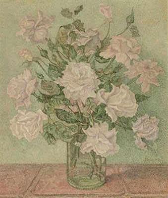 Pink and white roses