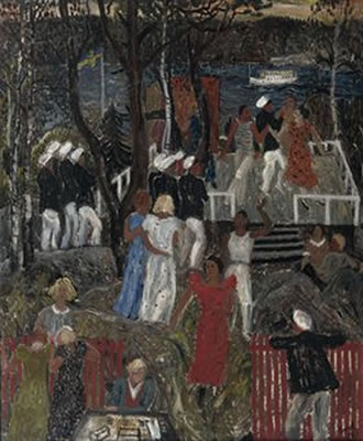 Gammeludden: a party on the Swedish shore by Charles Eyck - Auction record, sale price, and art valuation. Compare with similar artists and explore comparable artworks.