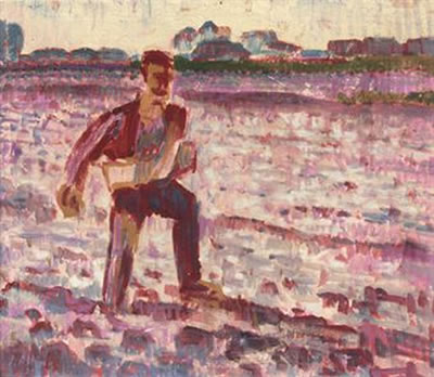 Zaaier, tegenlicht: working the land by Jan Altink - Auction record, sale price, and art valuation. Compare with similar artists and explore comparable artworks.