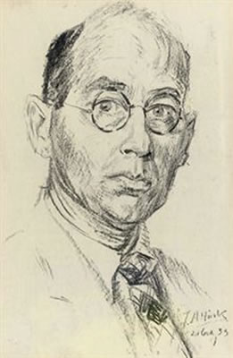 Portrait of Jan Altink: Self-portrait