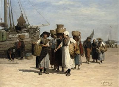 Terugkeer van de Vischafslag: after the day's catch