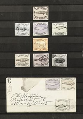 Lichaam en geest - eight stamps and one envelope in a frame by Donald Evans - Auction record, sale price, and art valuation. Compare with similar artists and explore comparable artworks.