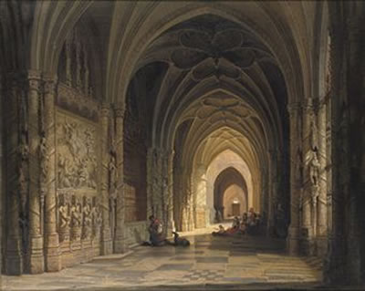 The interior of a cathedral