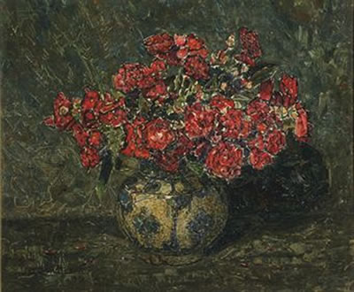 Roses in a Persian vase
