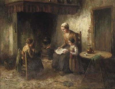 Sample artwork by Cornelius Bouter (1888 - 1966), known for landscape, interior and genre painting - View similar artists and auction records