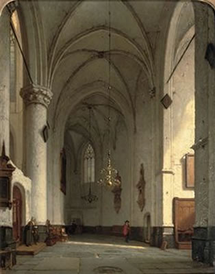 A sunlit church interior, St. Bavo Haarlem by Jan Jacob Schenkel - Auction record, sale price, and art valuation. Compare with similar artists and explore comparable artworks.
