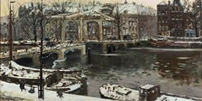 The Magere brug over the river Amstel, Amsterdam by Daniel Muehlhaus - Auction record, sale price, and art valuation. Compare with similar artists and explore comparable artworks.