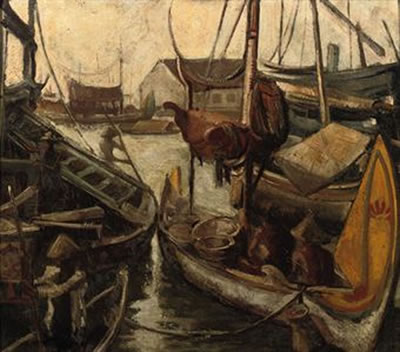 Indonesian boats in a harbour by Charles Sayers - Auction record, sale price, and art valuation. Compare with similar artists and explore comparable artworks.